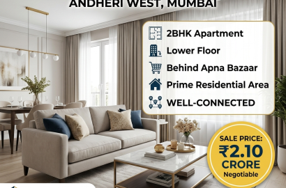 Broker Flats | 2BHK Flat for Sale in Andheri West Behind Apna Bazaar